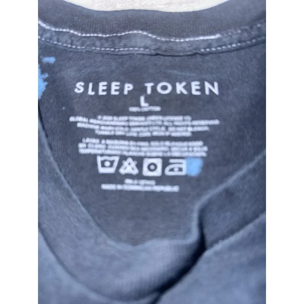 Sleep Token Vessel Hands Tiedye T-Shirt Size Large Black Blue - Picture 8 of 8